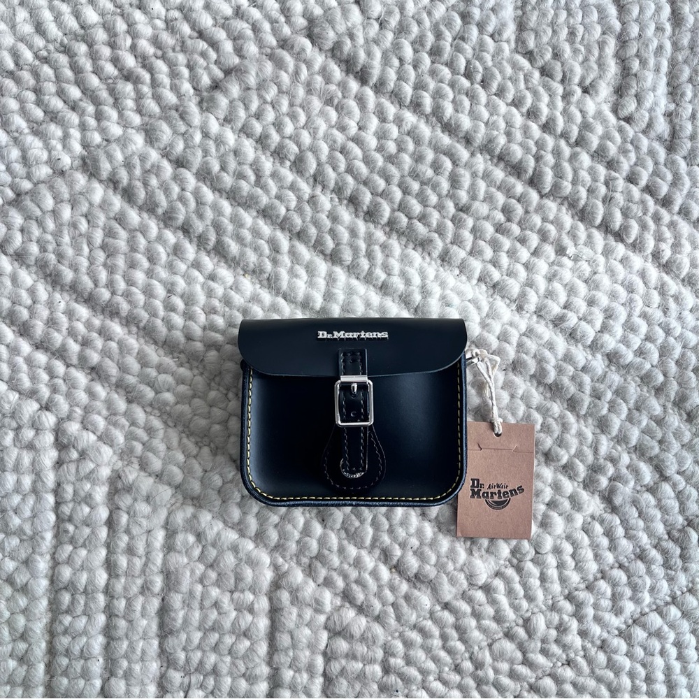 Dr. Martens Black Mini Bag with Silver Buckle